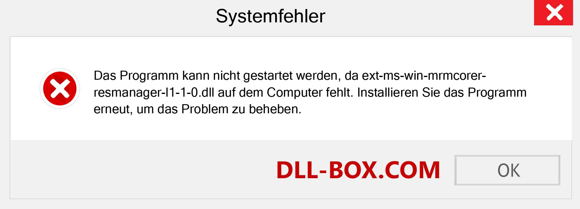 ext-ms-win-mrmcorer-resmanager-l1-1-0.dll-Datei fehlt?. Download für Windows 7, 8, 10 - Fix ext-ms-win-mrmcorer-resmanager-l1-1-0 dll Missing Error unter Windows, Fotos, Bildern