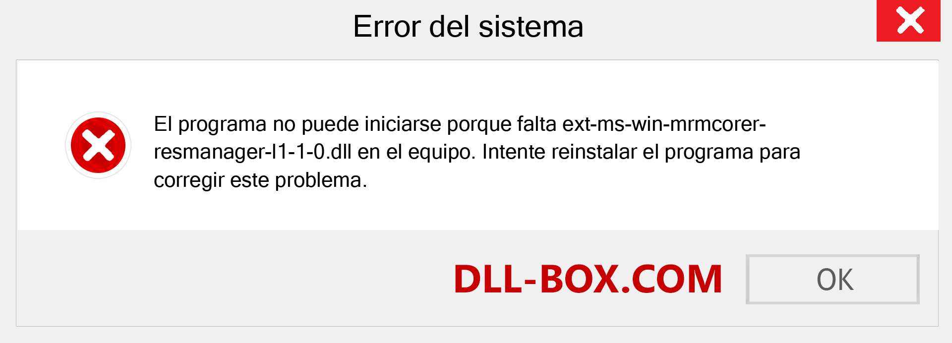 ¿Falta el archivo ext-ms-win-mrmcorer-resmanager-l1-1-0.dll ?. Descargar para Windows 7, 8, 10 - Corregir ext-ms-win-mrmcorer-resmanager-l1-1-0 dll Missing Error en Windows, fotos, imágenes